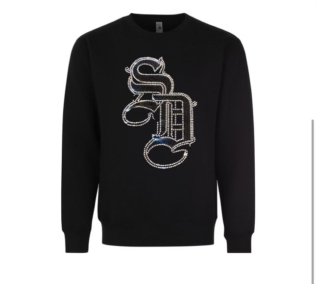 Blk/Silver SD CrewNeck