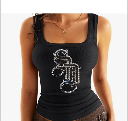 Blk/Silver SD Tank Top